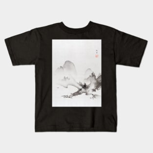 Lake and Mountains Japanese Art Kids T-Shirt